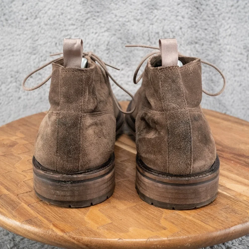 Bruno Magli Men's Chukka Desert Suede Ankle Boots Leather EU 43.5 US 10.5 Brown